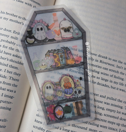 Coffin bookshelf bookmark