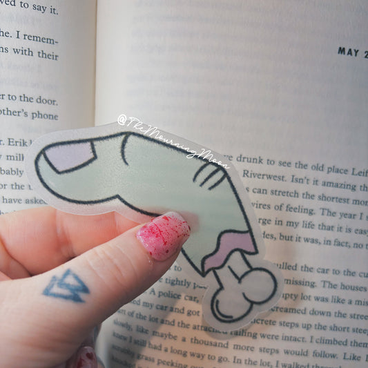 Finger bone bookmark
