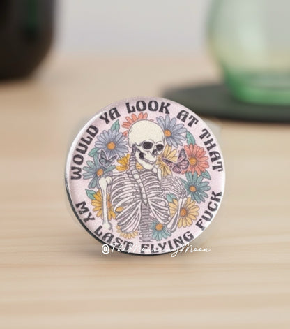 There it goes, my last flying fuck skeleton glass dome phone grip