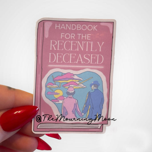 Handbook for the recently deceased sticker