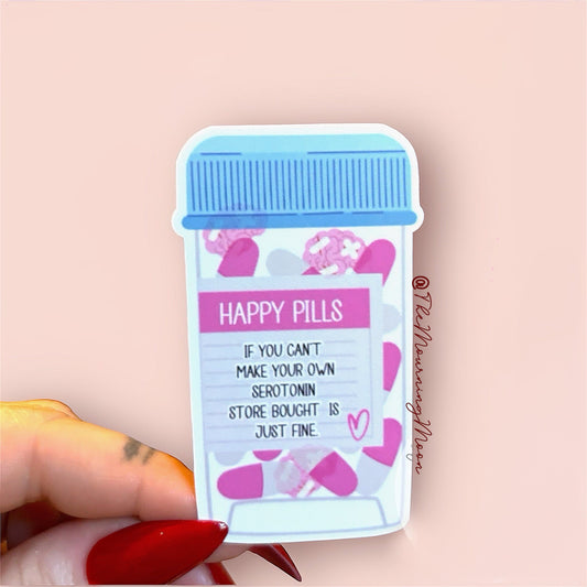 Happy pills sticker