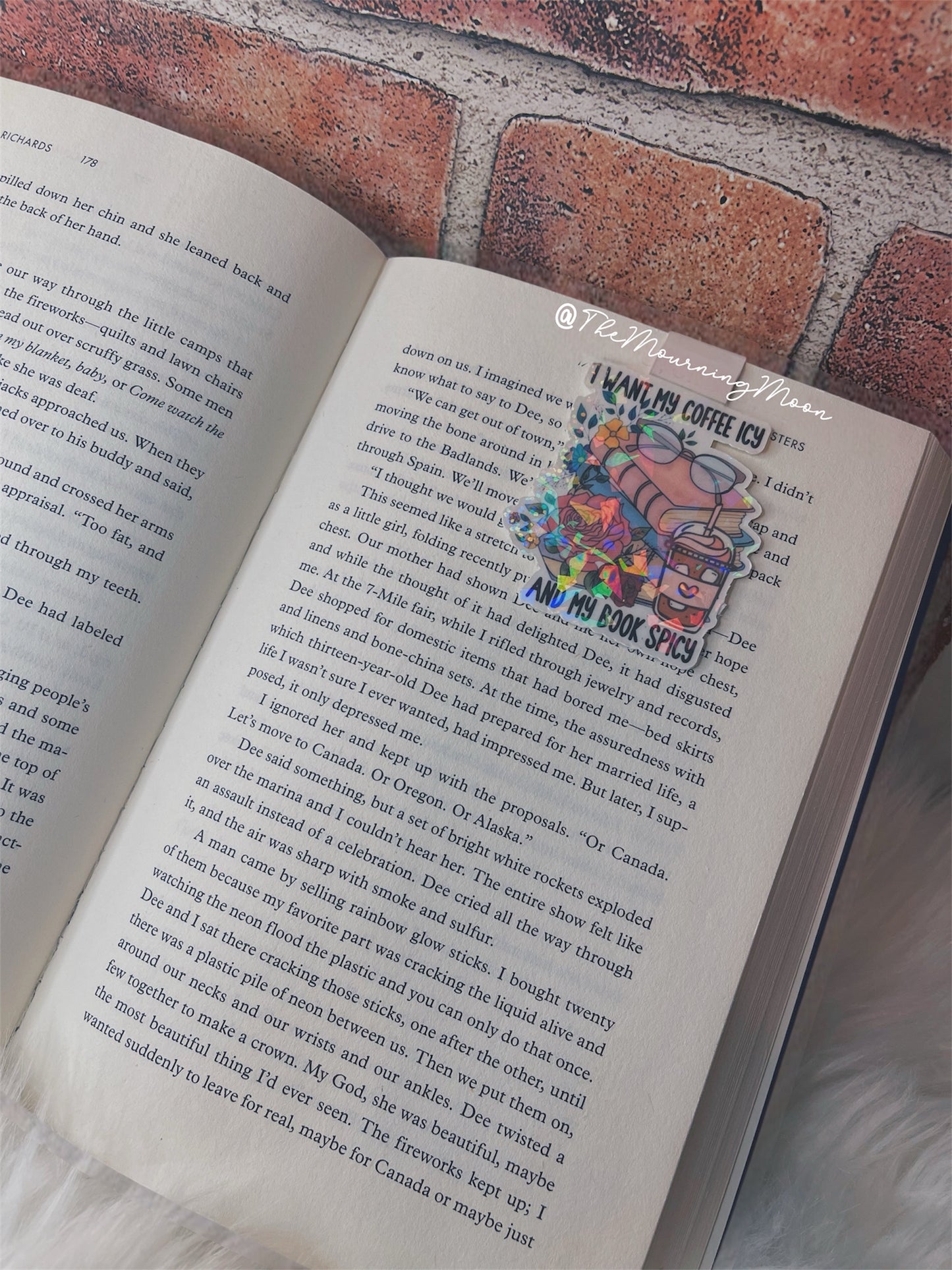 I like my coffee icy magnetic bookmark