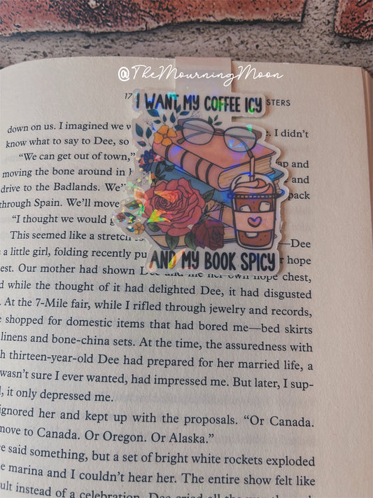 I like my coffee icy magnetic bookmark