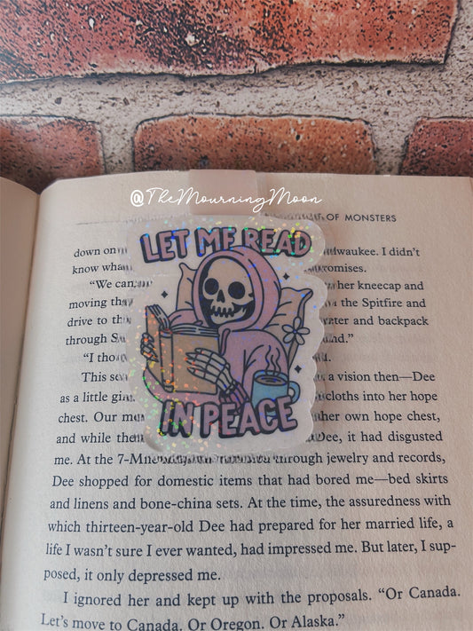 Let me read in peace magnetic bookmark
