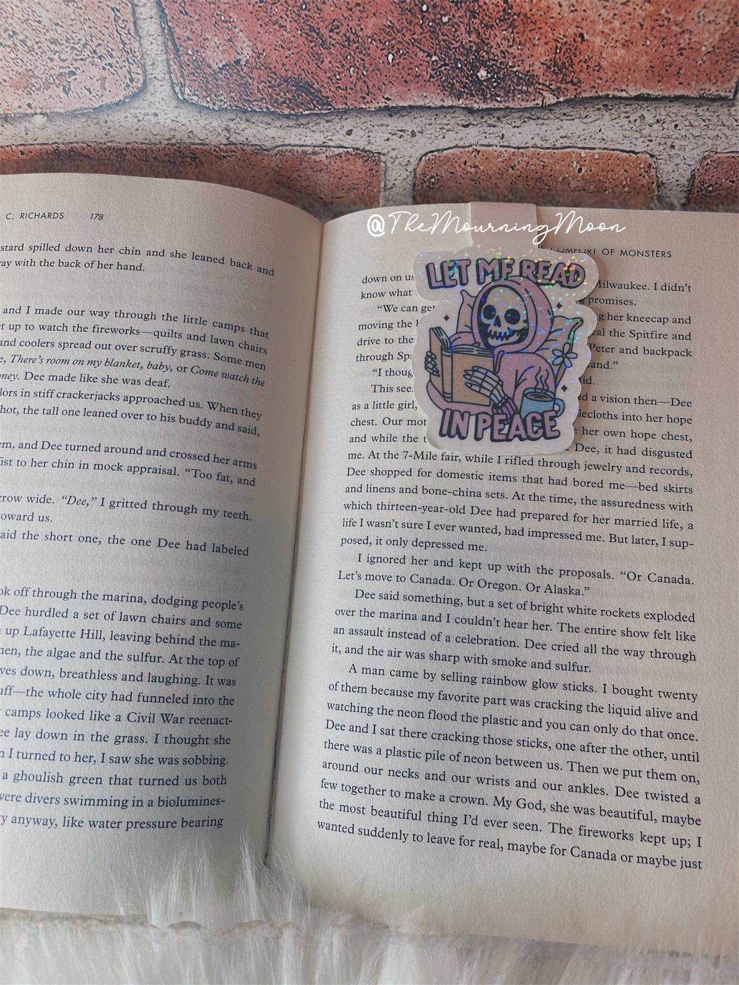 Let me read in peace magnetic bookmark