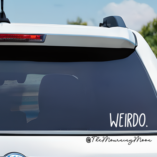 Weirdo vinyl decal