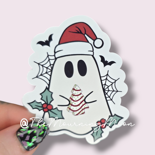 Christmas ghost sticker