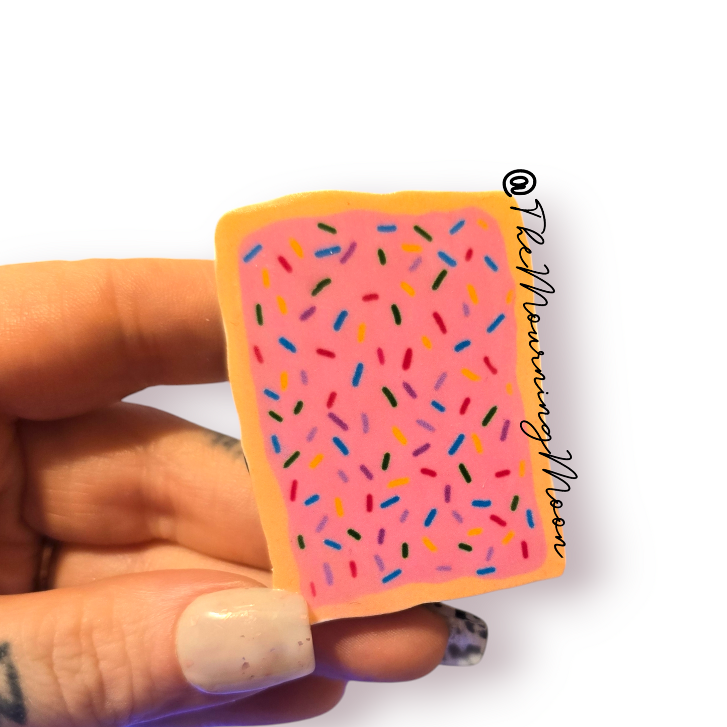 Pink poptart phone grip