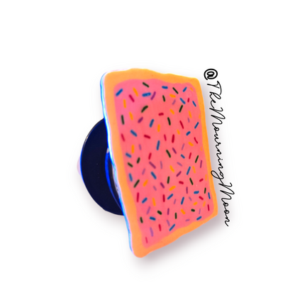 Pink poptart phone grip