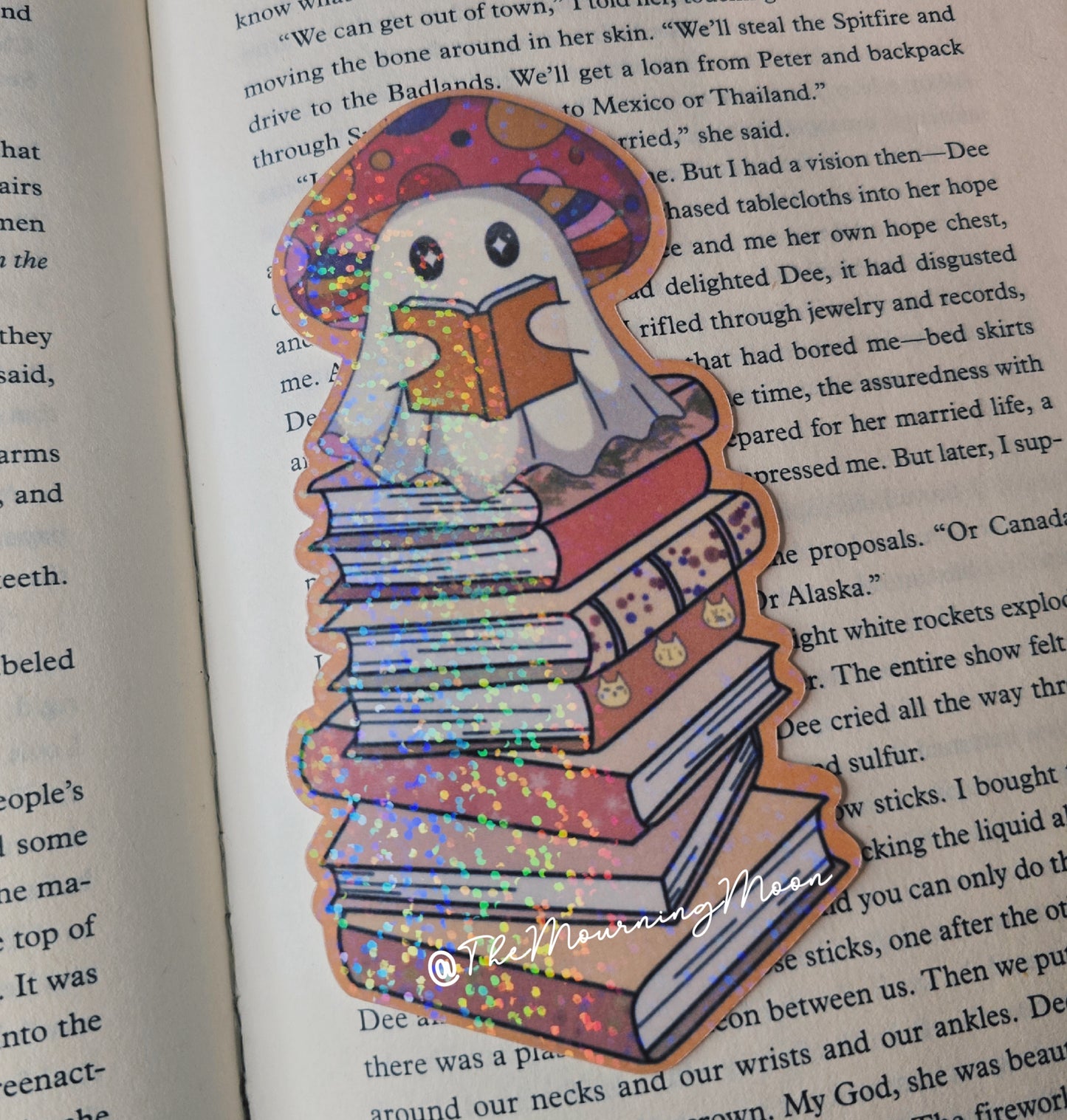 Mushroom ghost bookmark