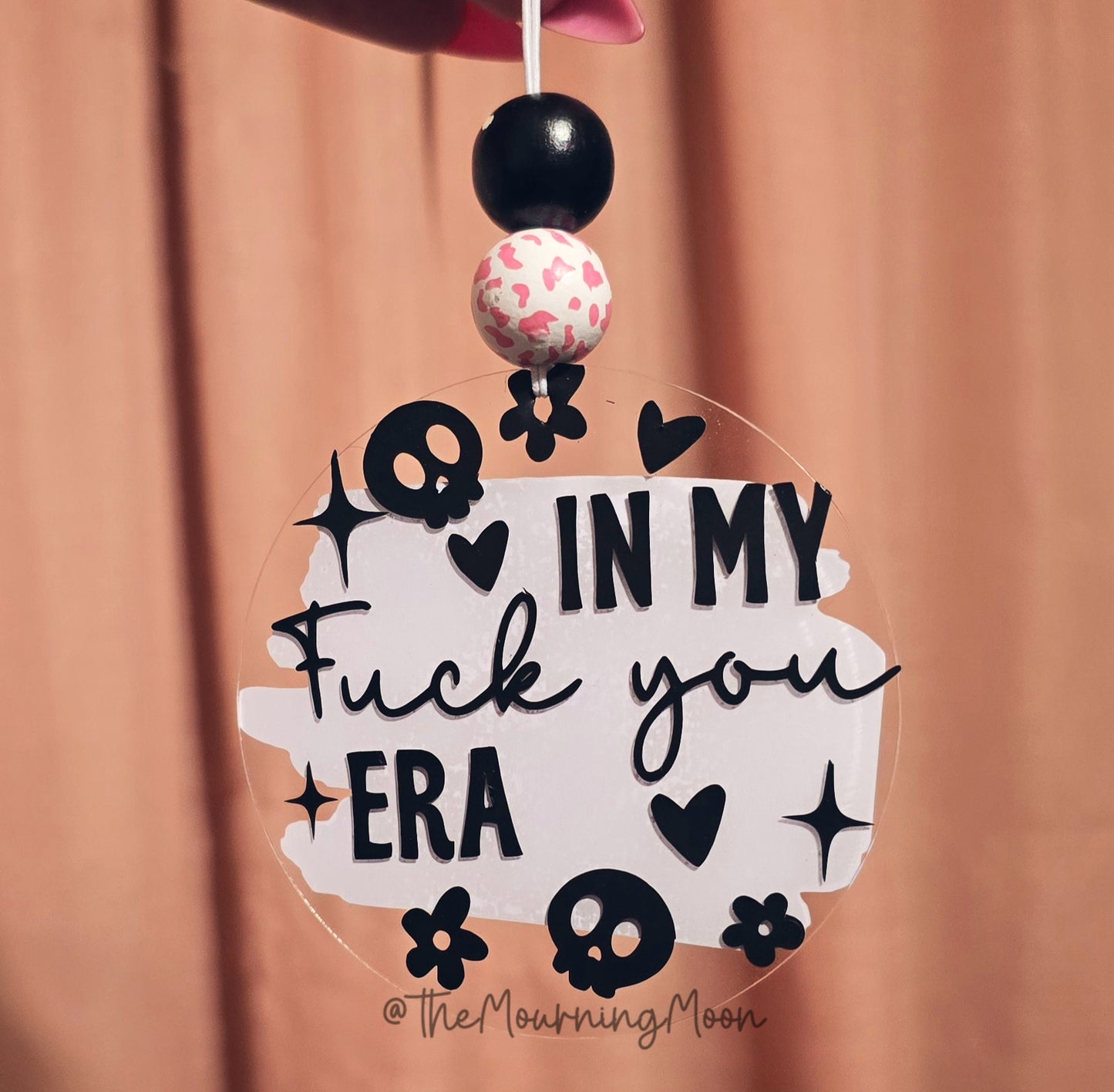 In my fuck you era car charm