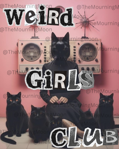 Weird girls club png digital download