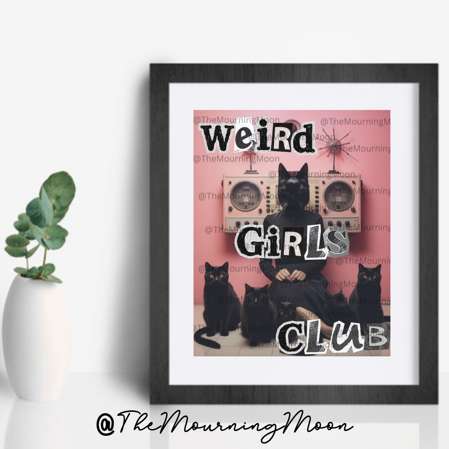 Weird girls club png digital download