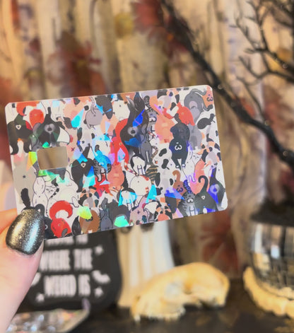 Cat butts credit card skin